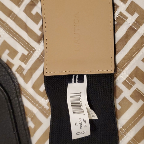 Nautica vegan leather/stretch belt - Picture 2 of 3